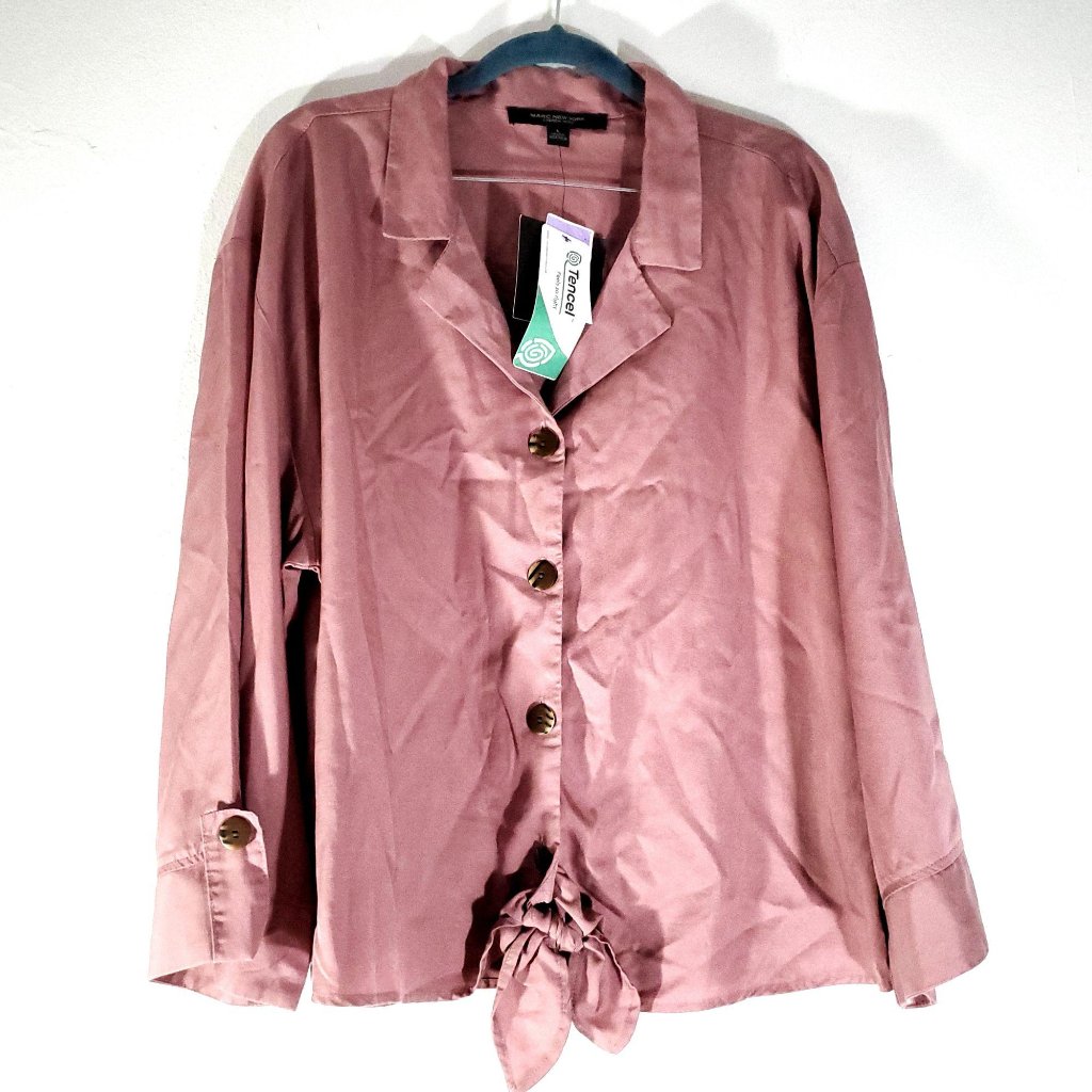 Marc New York Tencel Knot Blouse L
